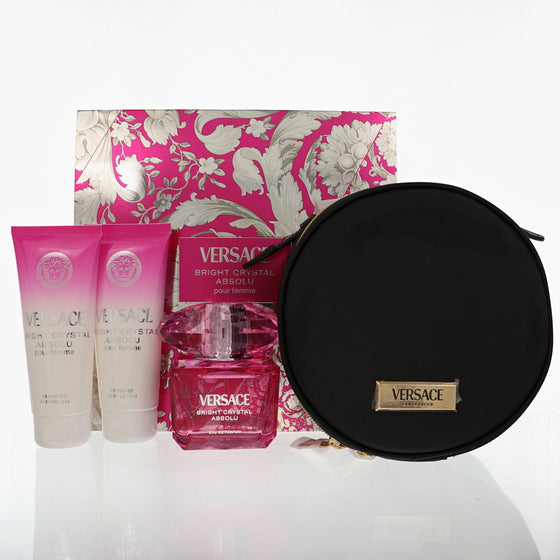 Versace Bright Crystal Absolu by Versace 3 Pcs Gift Set With Bag for Women