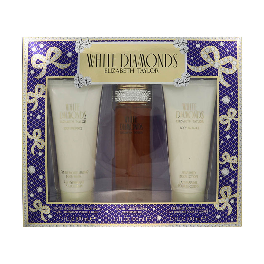 White Diamonds by Elizabeth Taylor 3.3 Oz Eau De Toilette Gift Set for Women
