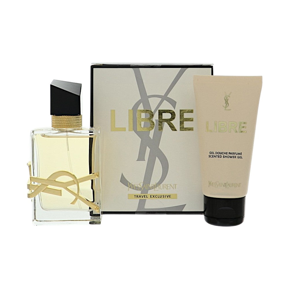 Libre by Yves Saint Laurent 1.6 Oz Eau De Parfum Shower Gel Gift Set for Women