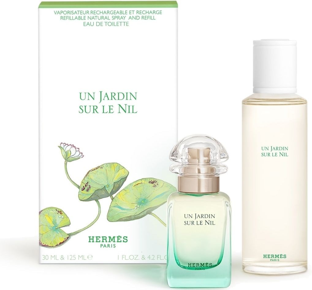 Hermes Un Jardin Sur Le Nil 2 Pc Set EDT Spray 3.3, Bl 2.7 Oz Perfume by Hermes for Women
