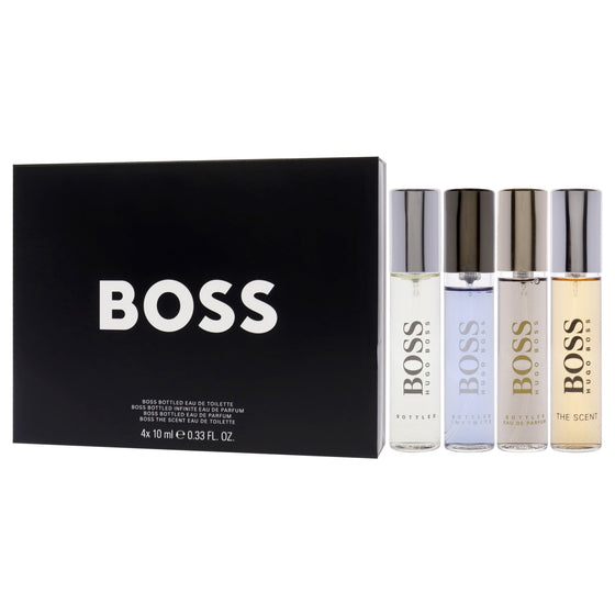 Boss by Hugo Boss 4 pcs Mini 0.33 oz each Spray Mini Set for Men