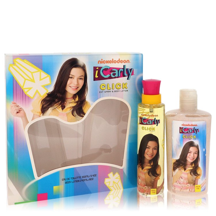 Icarly Click by Marmol & Son 3.4 Oz Gift Set - Eau De Toilette Spray + 8 Oz Body Lotion for Women