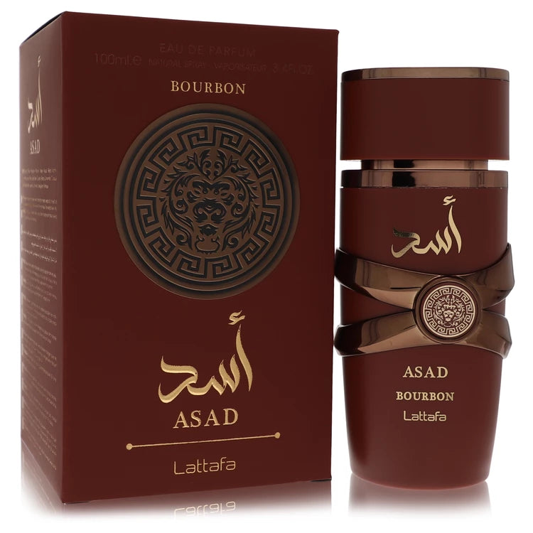 Asad Bourbon by Lattafa 3.4 Oz Eau De Parfum Spray for Men