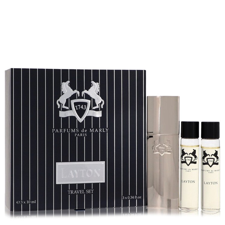 Layton Royal Essence by Parfums De Marly 34 Oz Three Eau De Parfum Sprays Travel Set 3 X . for Men