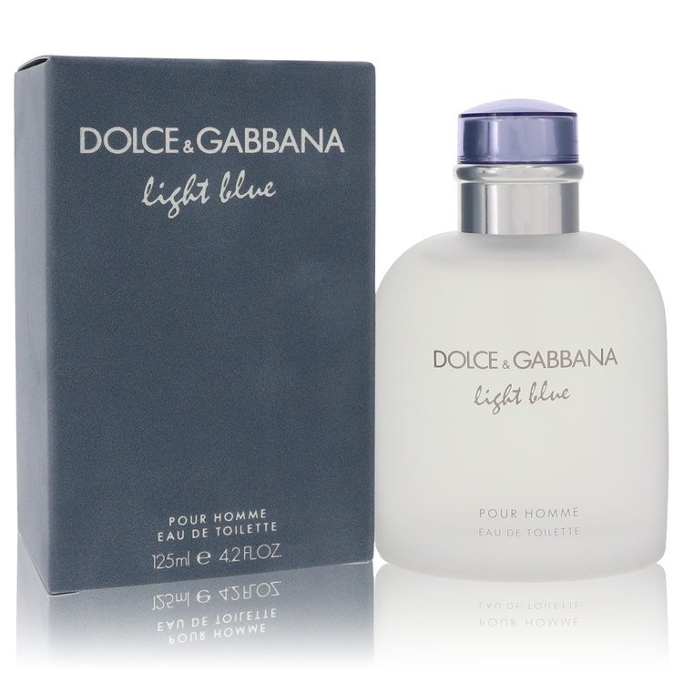 D & G Light Blue By Dolce & Gabbana 4.2 Oz Eau De Toilette Spray For Men In Box