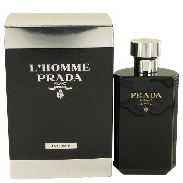 Prada L'Homme Intense By Prada Cologne 3.3 Oz Eau De Parfum Spray For Men - Box