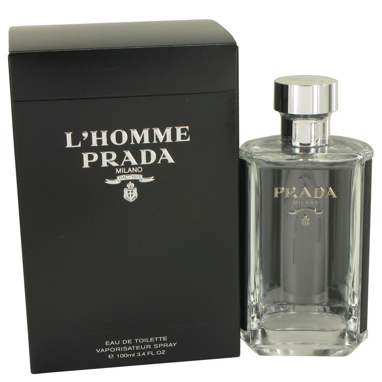 Prada L'Homme By Prada Cologne 3.3 Oz Eau De Toilette Spray For Men - Box