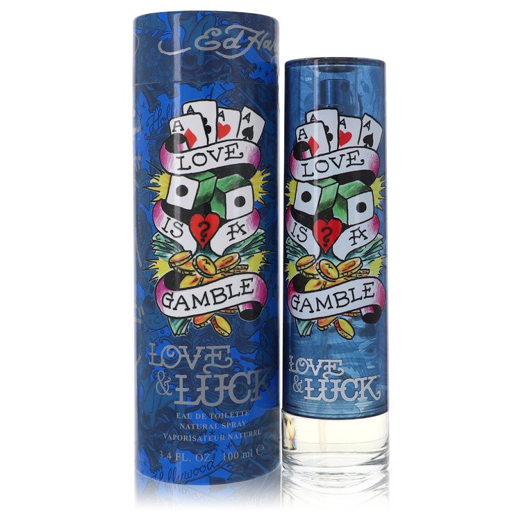 Christian Audigier Ed Hardy Love And Luck Eau De Toilette Spray 3.4 Oz Cologne