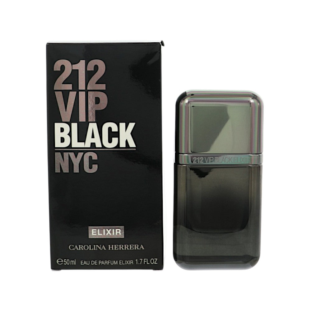212 Vip Black Elixir by Carolina Herrera 1.7 Oz Eau De Parfum for Men