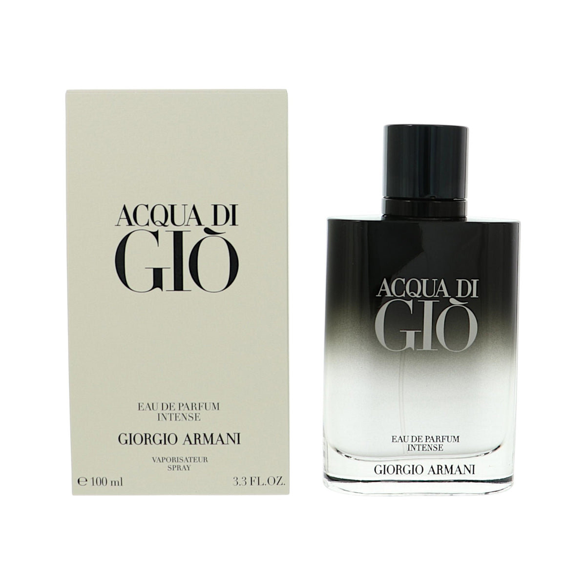 Acqua Di Gio Intense by Giorgio Armani 3.3 Oz Eau De Parfum Spray In Box for Men
