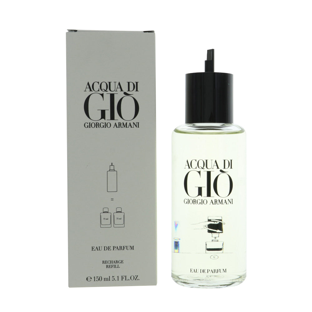 Acqua Di Gio By Giorgio Armani Cologne 5.1 Oz Eau De Parfum Recharge Refill For Men - Box