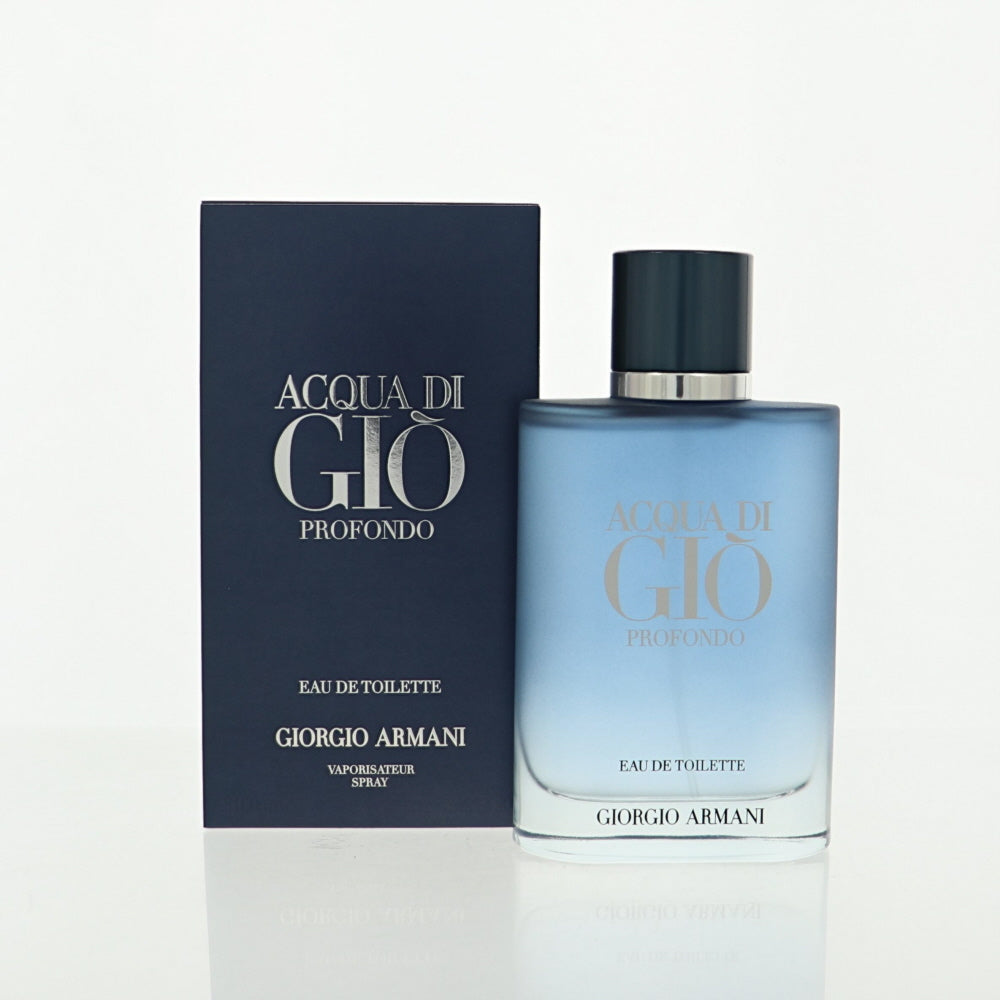 Acqua Di Gio Profondo by Giorgio Armani 3.3 Oz Eau De Toilette for Men