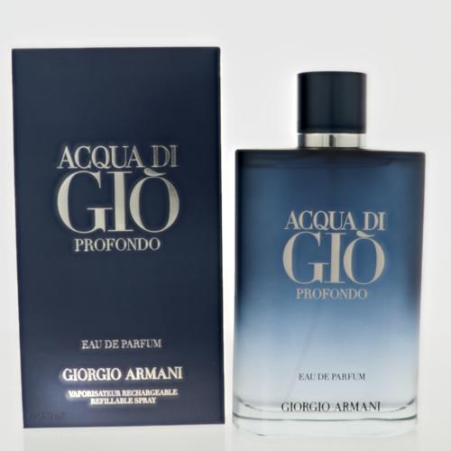 Acqua Di Gio Profondo By Giorgio Armani Cologne 6.7 Oz Eau De Parfum Spray For Men - Box