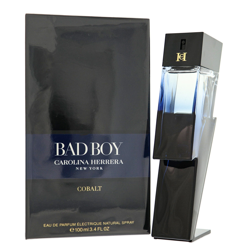 Bad Boy Cobalt By Carolina Herrera Cologne 3.4 Oz Eau De Parfum Electrique Spray For Men - Box