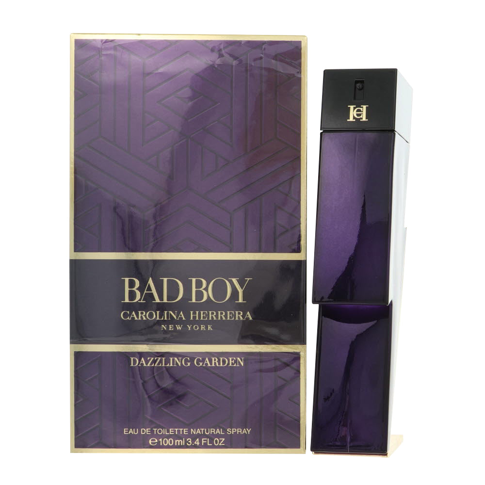 Carolina Herrera Bad Boy Dazzling Garden by Carolina Herrera 3.4 Oz Eau De Toilette Spray In Box for Men
