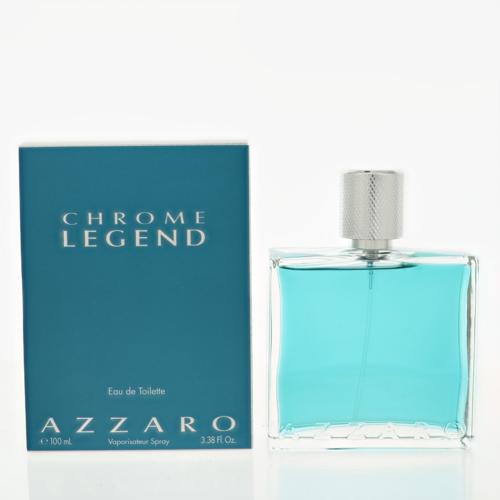 Chrome Legend By Azzaro Cologne 3.38 Oz Eau De Toilette Spray For Men - Box