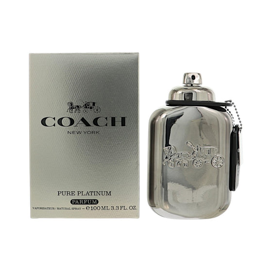 Coach Pure Platinum by Coach 3.3 Oz Parfum Spray In Box for Men