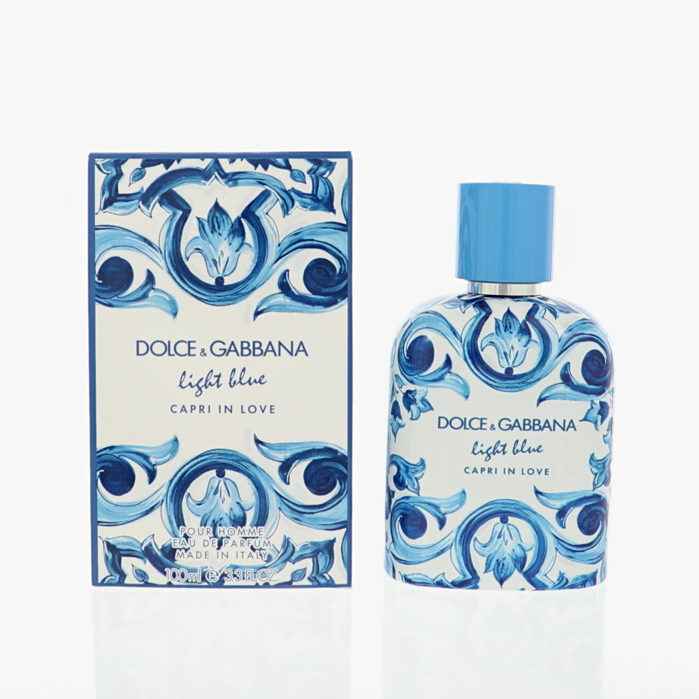 D&G Light Blue Capri In Love by Dolce & Gabbana 3.3 Oz Eau De Parfum Spray for Men