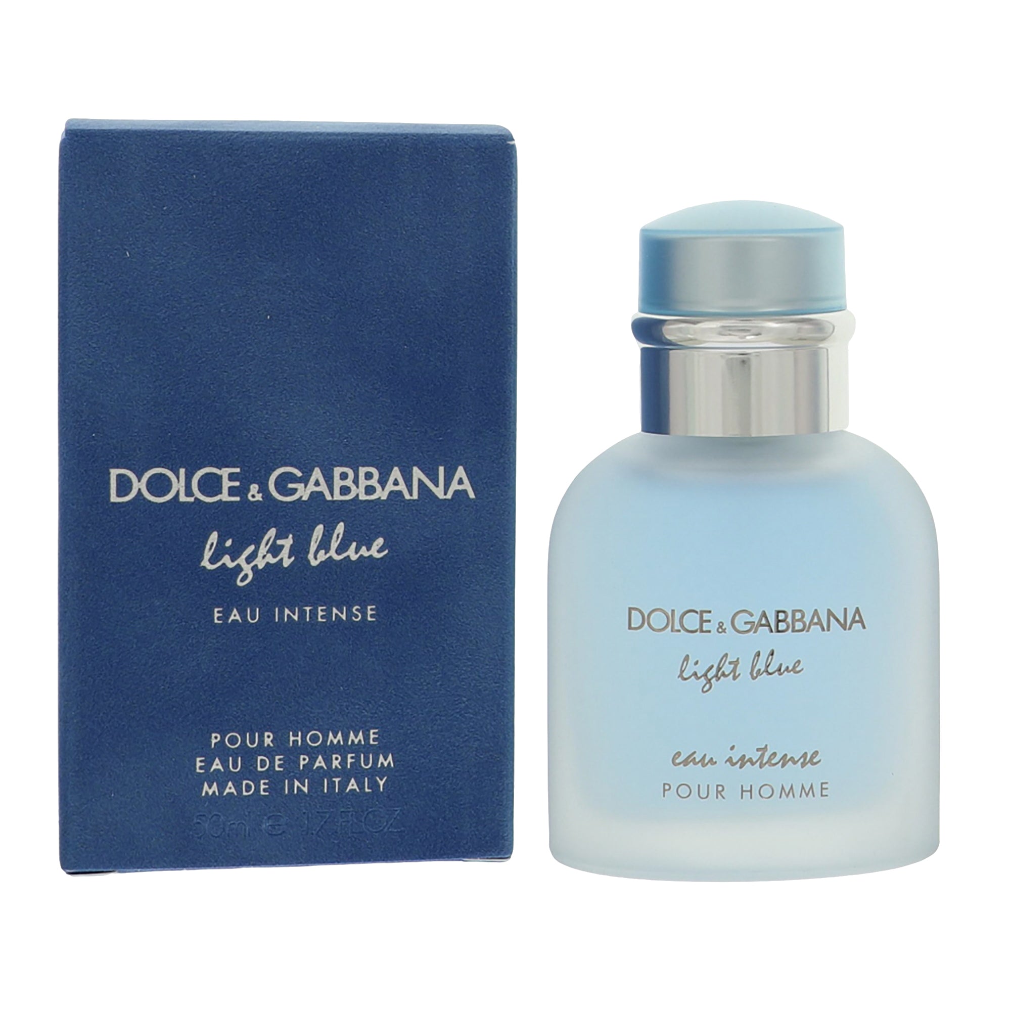 D & G Light Blue Eau Intense By Dolce & Gabbana 1.7 Oz Eau De Parfum Spray For Men In Box