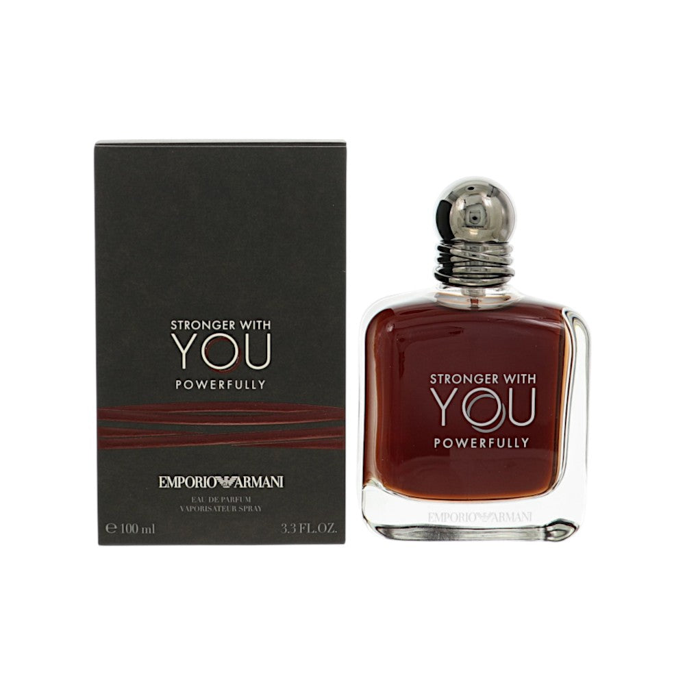 Stronger With You Powerfully by Emporio Armani 3.3 Oz Eau De Parfum Spray In Box for Men