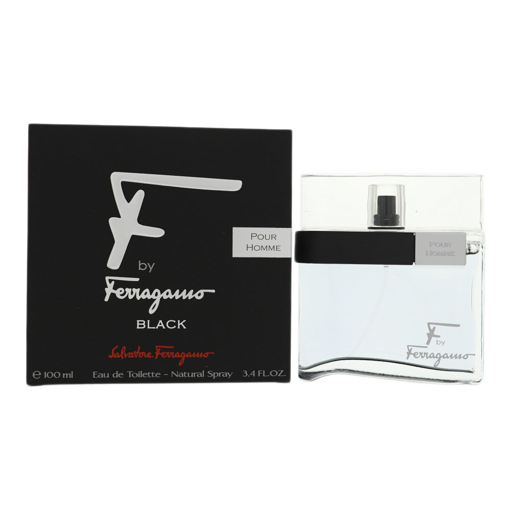 F by Ferragamo Pour Homme Black by Salvatore Ferragamo 3.4 Oz Eau De Toilette for Men