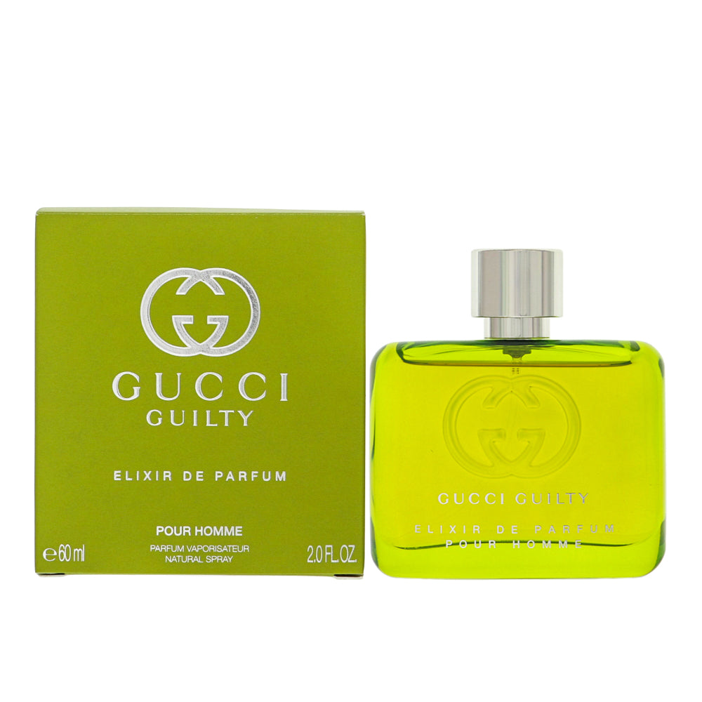 Gucci Guilty Elixir By Gucci Cologne 2.0 Oz Parfum Spray For Men - Box