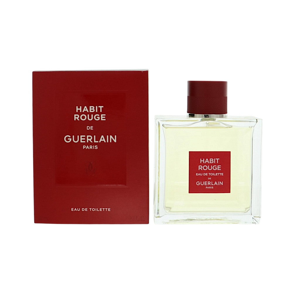 Habit Rouge by Guerlain 3.3 Oz Eau De Toilette Spray In Box for Men