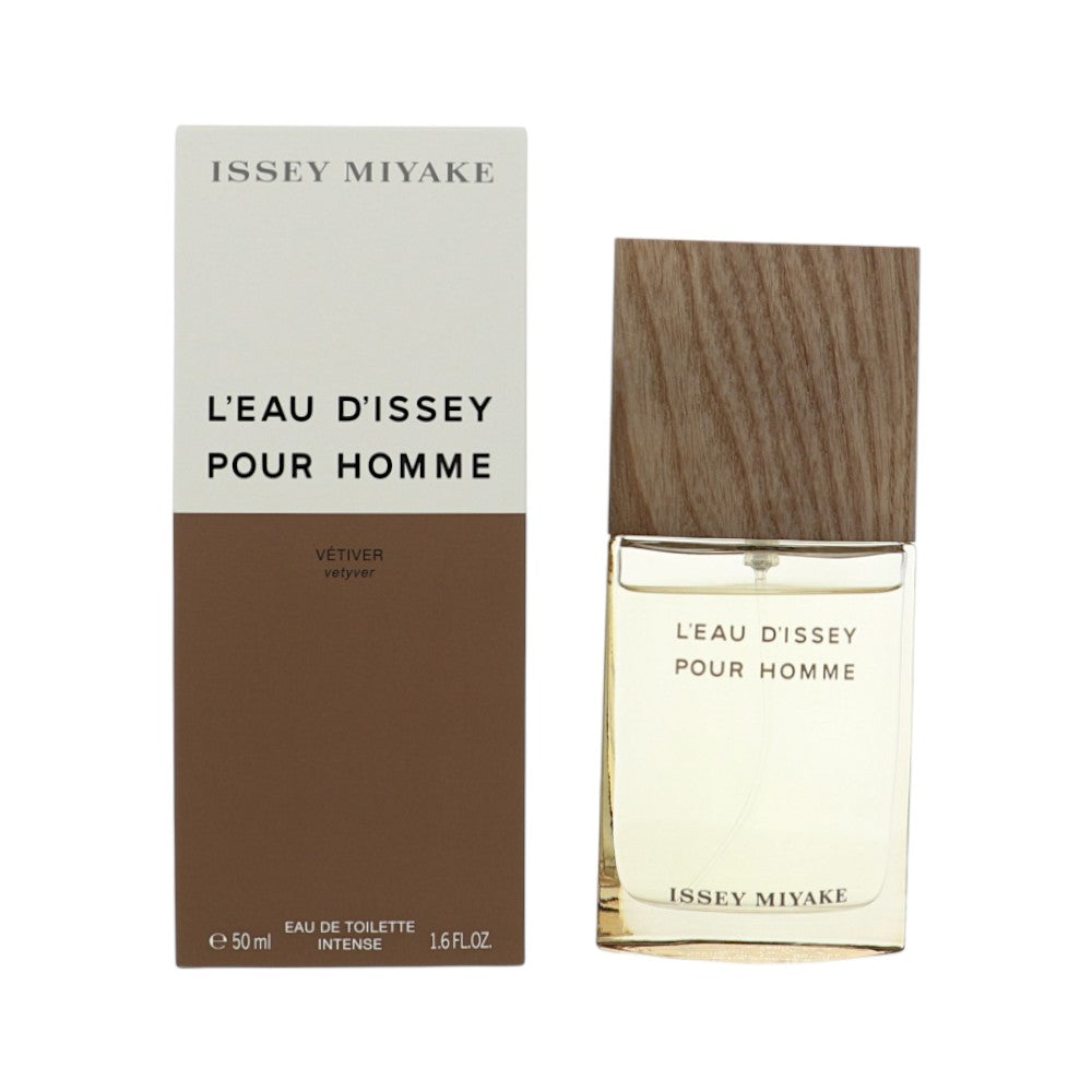 Leau Dissey Vetiver Intense by Issey Miyake 1.6 Oz Eau De Toilette Spray In Box for Men
