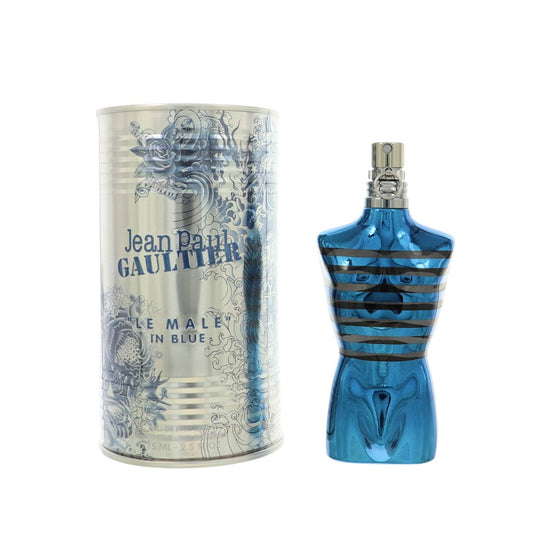 Le Male In Blue by Jean Paul Gaultier 2.5 Oz Eau De Parfum Spray In Box for Men