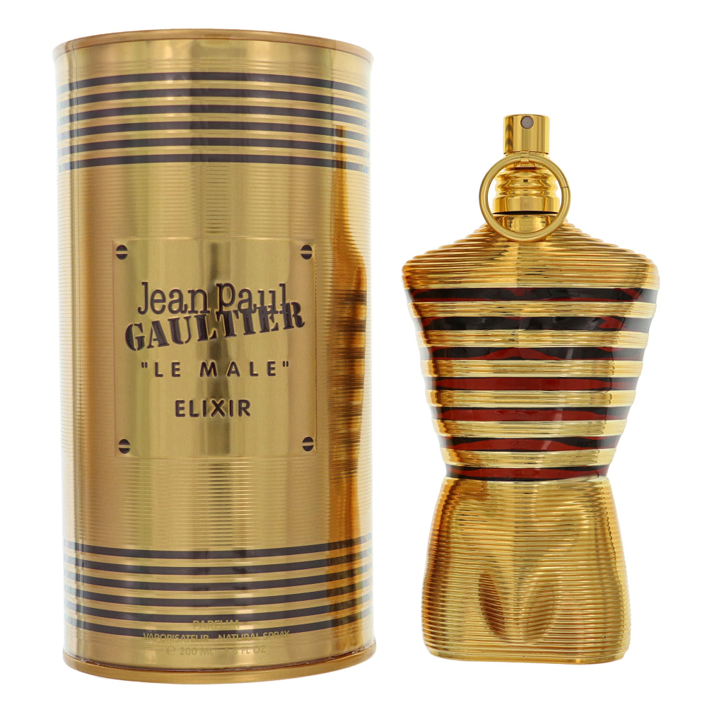 Le Male Elixir By Jean Paul Gaultier Cologne 6.8 Oz Parfum Spray For Men - Box