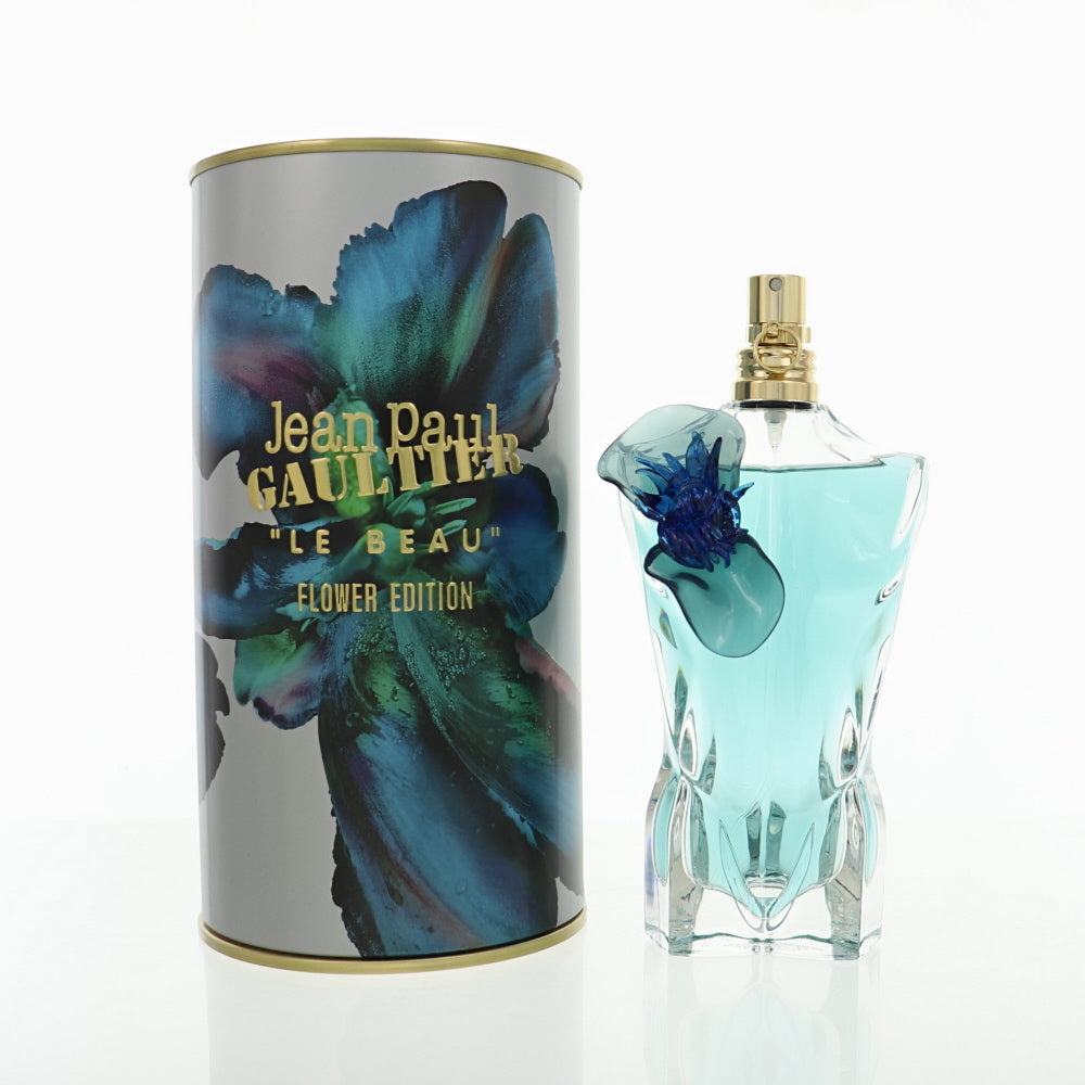 Le Beau Flower Edition by Jean Paul Gaultier 4.2 Oz Eau De Parfum Spray for Men