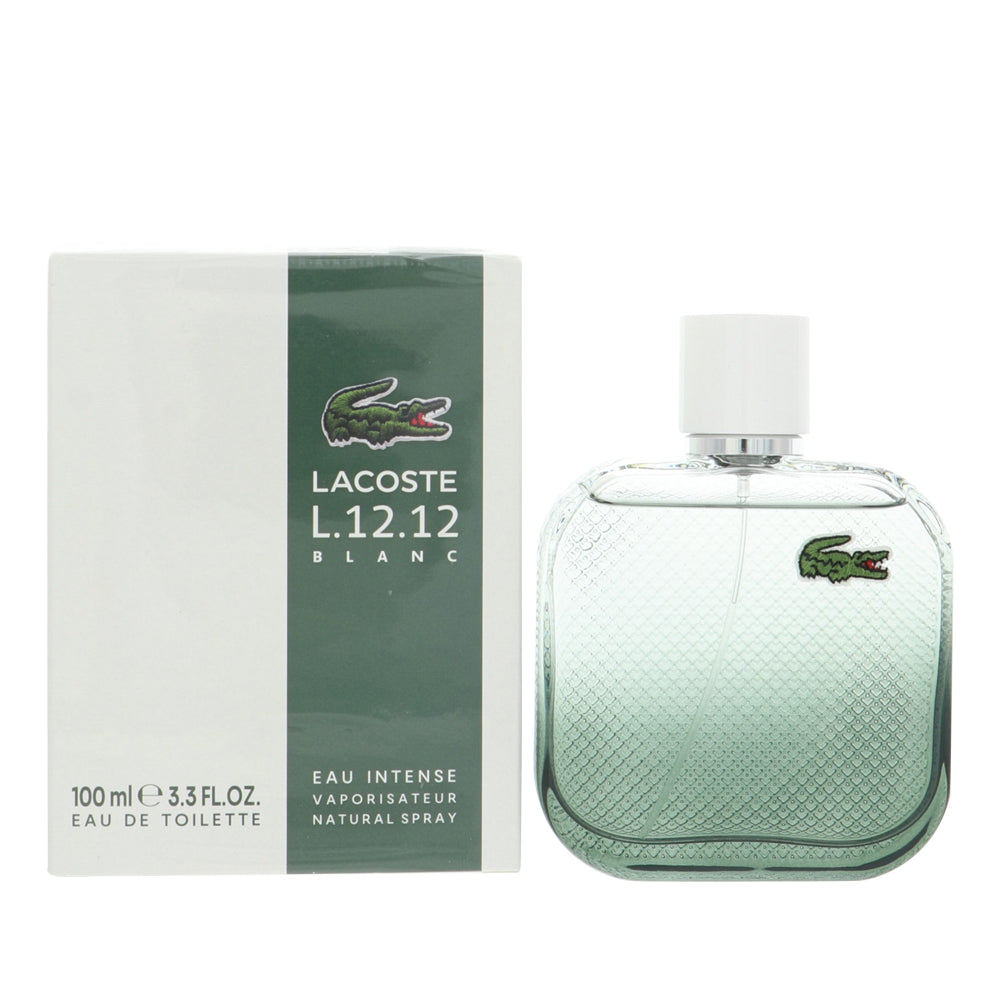 Lacoste Eau De Lacoste L.12.12 Blanc Intense by Lacoste 3.3 Oz Eau De Toilette for Men