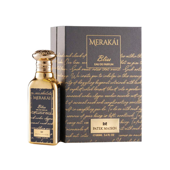 Merakai Bliss by Patek Maison 3.4 Oz Eau De Parfum Spray In Box for Men