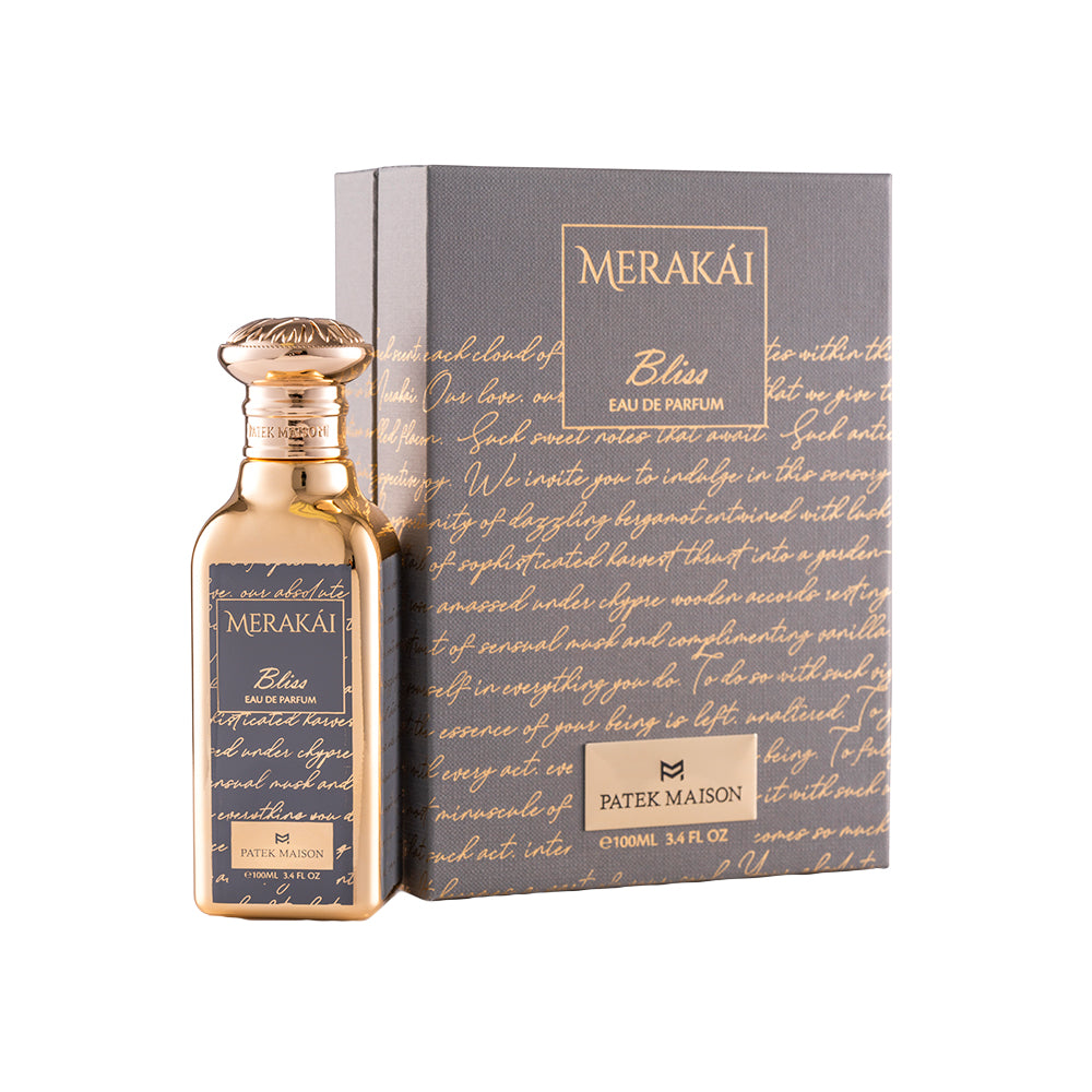 Merakai Bliss By Patek Maison Cologne 3.4 Oz Eau De Parfum Spray For Men - Box