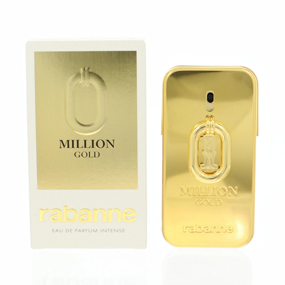 Million Gold Intense By Paco Rabanne Cologne 1.7 Oz Eau De Parfum Spray For Men - Box