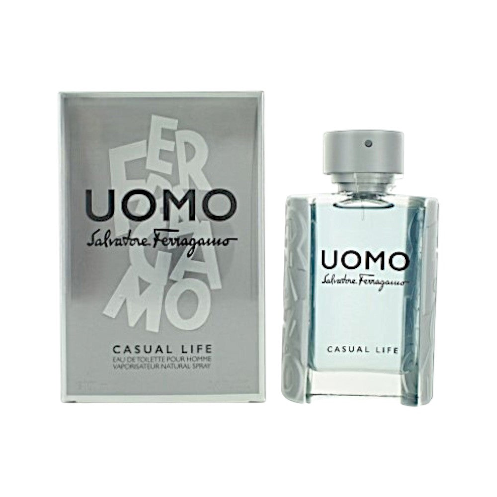 Uomo Casual Life by Salvatore Ferragamo 3.4 Oz Eau De Toilette Spray In Box for Men
