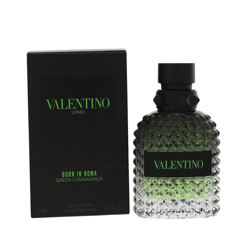 Born In Roma Green Stravaganza By Valentino Cologne 1.7 Oz Eau De Toilette Spray For Men - Box