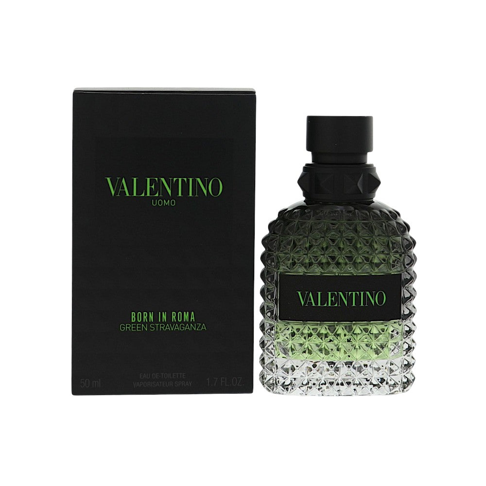 Born In Roma Green Stravaganza by Valentino 1.7 Oz Eau De Toilette Spray In Box for Men