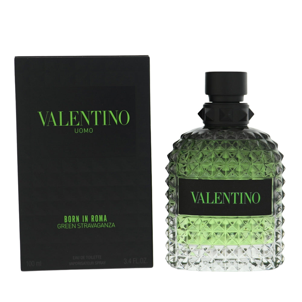 Valentino Uomo Born In Roma Green Stravaganza 3.4 Oz Eau De Toilette Spray for Men