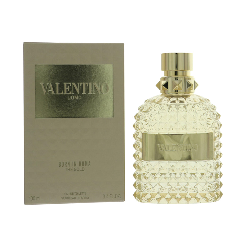 Born In Roma Gold By Valentino Cologne 3.4 Oz Eau De Toilette Spray For Men - Box