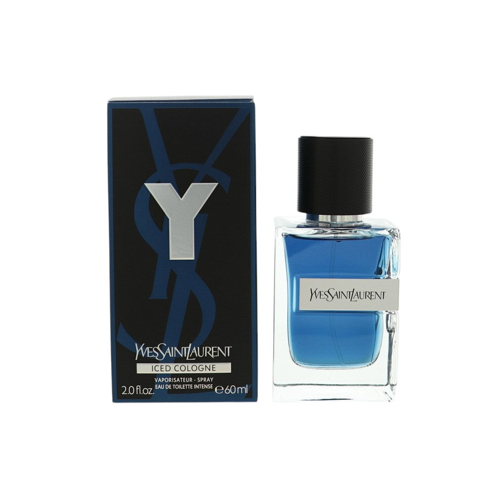 Y Iced Cologne Intense by Yves Saint Laurent 2 Oz Eau De Toilette Spray In Box for Men