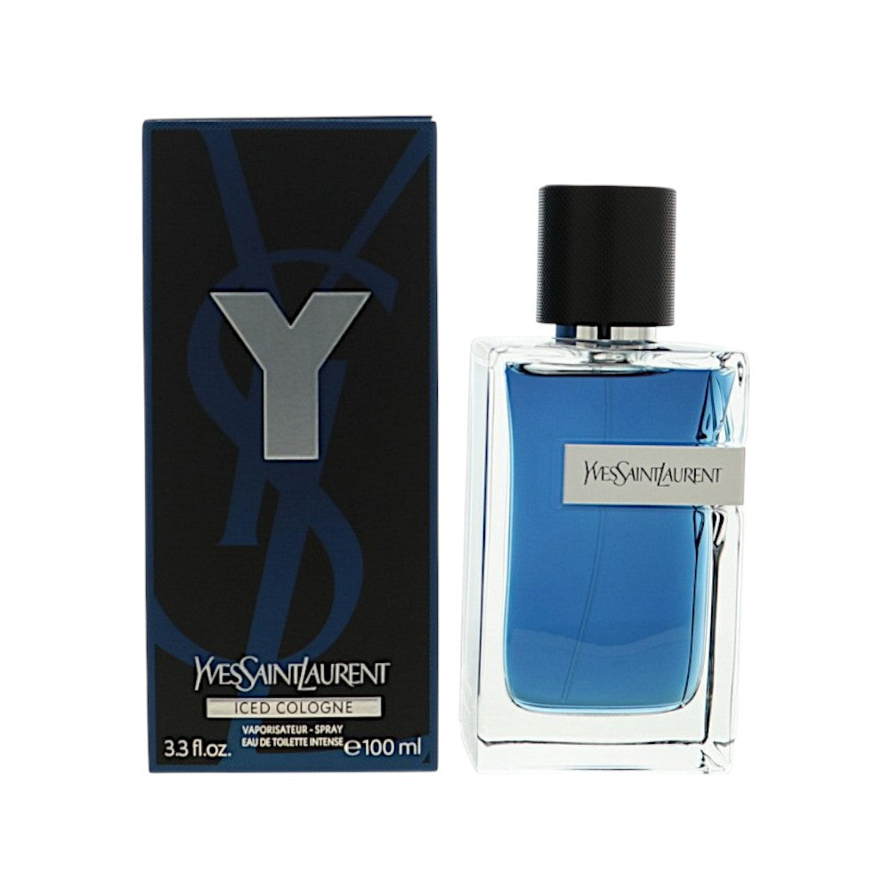 Y Iced Cologne Intense by Yves Saint Laurent 3.3 Oz Eau De Toilette Spray In Box for Men