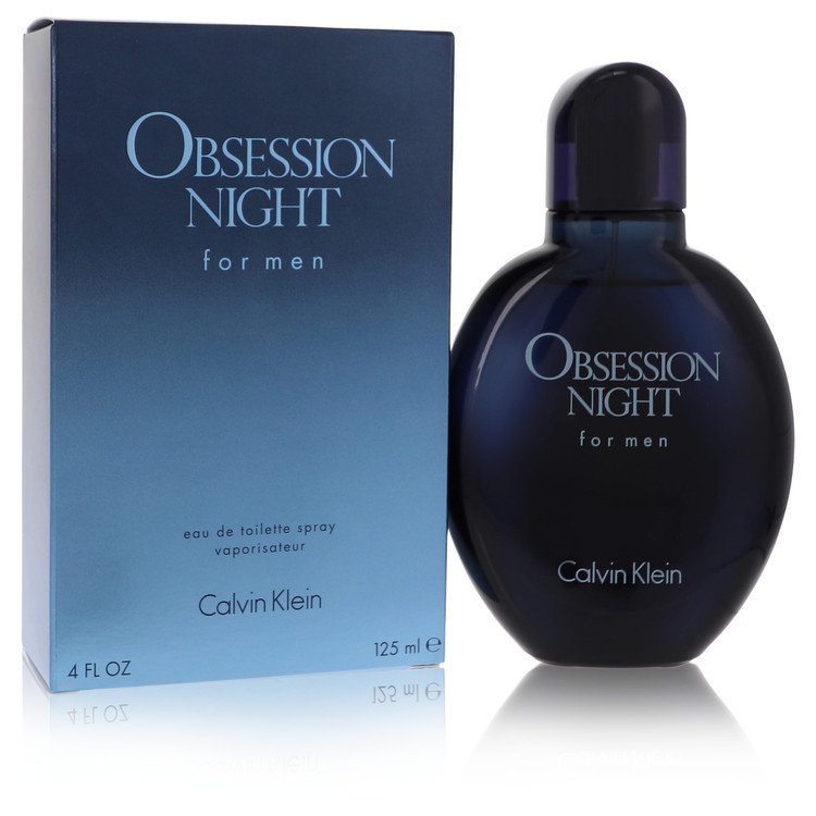 Obsession Night By Calvin Klein Cologne 4.0 Oz Eau De Toilette Spray For Men - Box