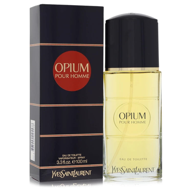 Opium Pour Homme by Yves Saint Laurent 3.3 Oz Eau De Toilette Spray for Men