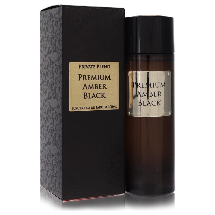 Private Blend Premium Amber Black by Chkoudra Paris 3.4 Oz Eau De Parfum Spray for Men