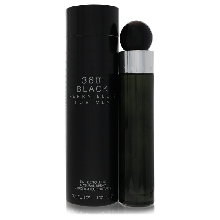Perry Ellis 360 Black by Perry Ellis 3.4 Oz Eau De Toilette for Men