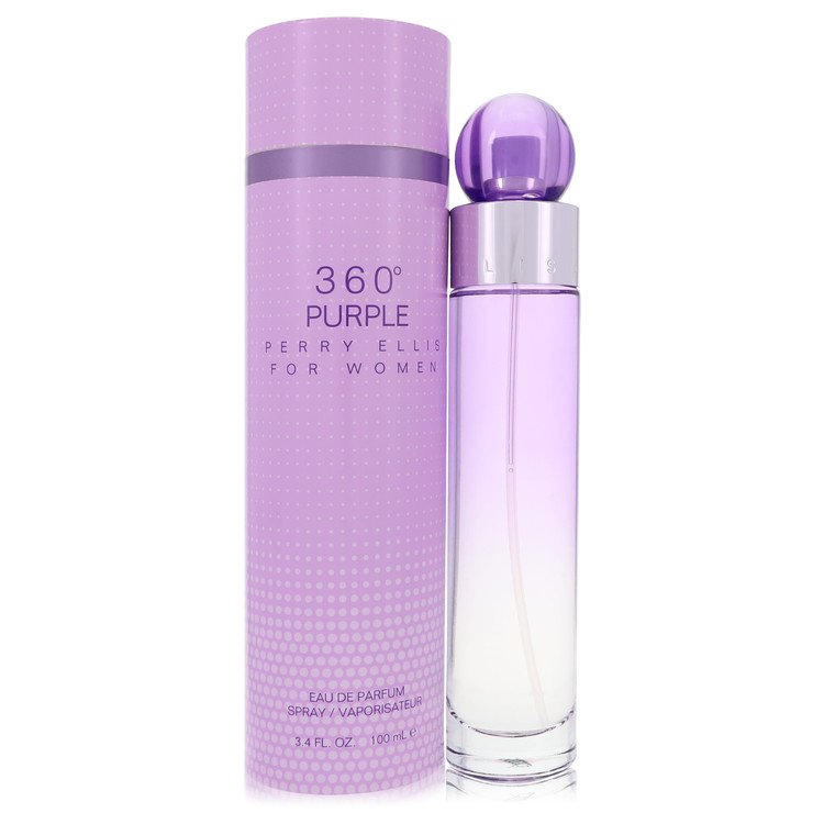 Perry Ellis 360 Purple by Perry Ellis 3.4 Oz Eau De Parfum Spray for Women