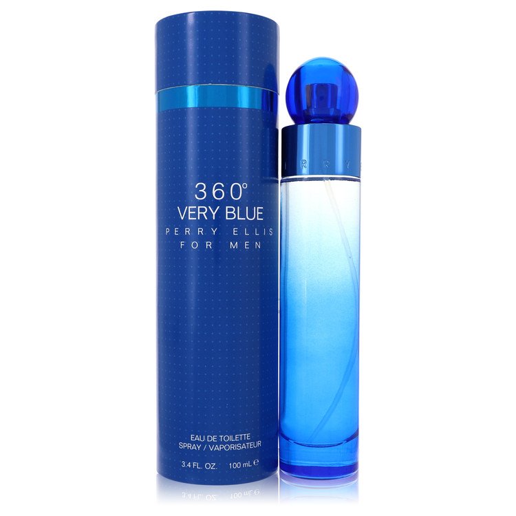 Perry Ellis 360 Very Blue Eau De Toilette Spray 3.4 Oz Cologne