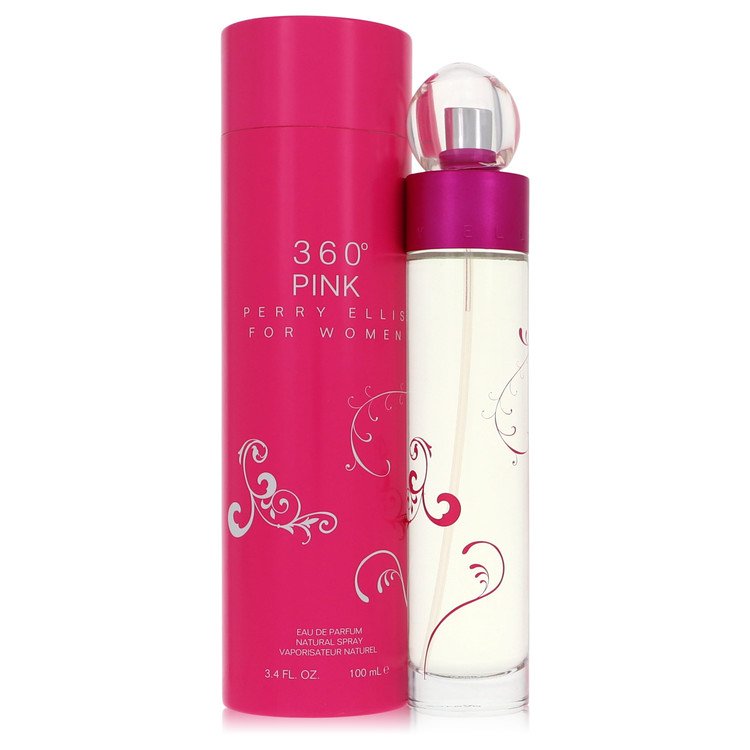 Perry Ellis 360 Pink by Perry Ellis 3.4 Oz Eau De Parfum Spray for Women