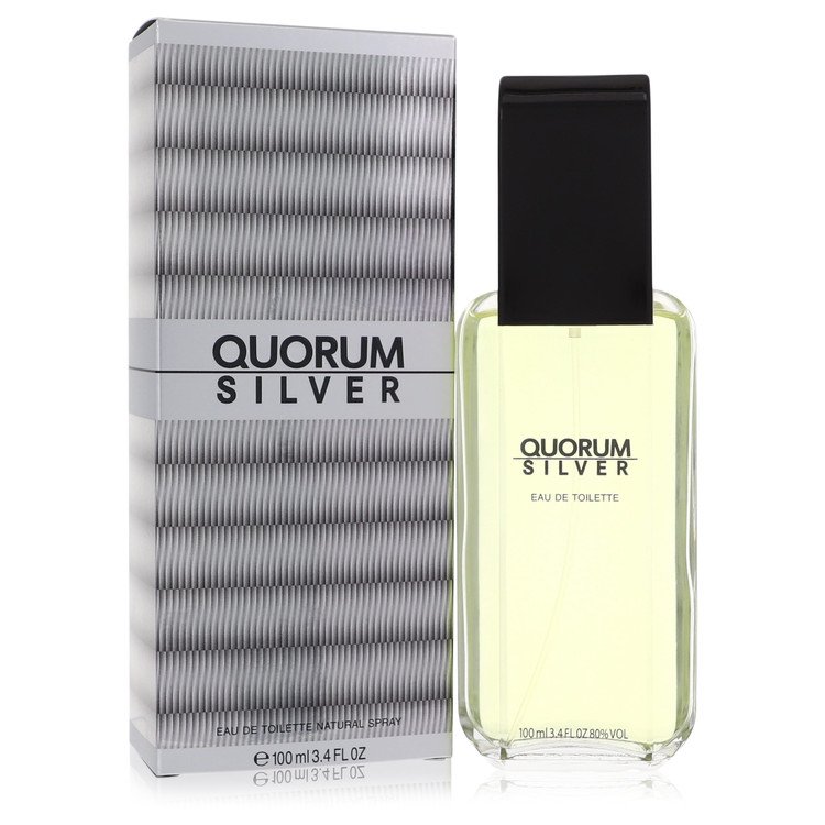 Quorum Silver by Antonio Puig 3.4 Oz Eau De Toilette Spray for Men